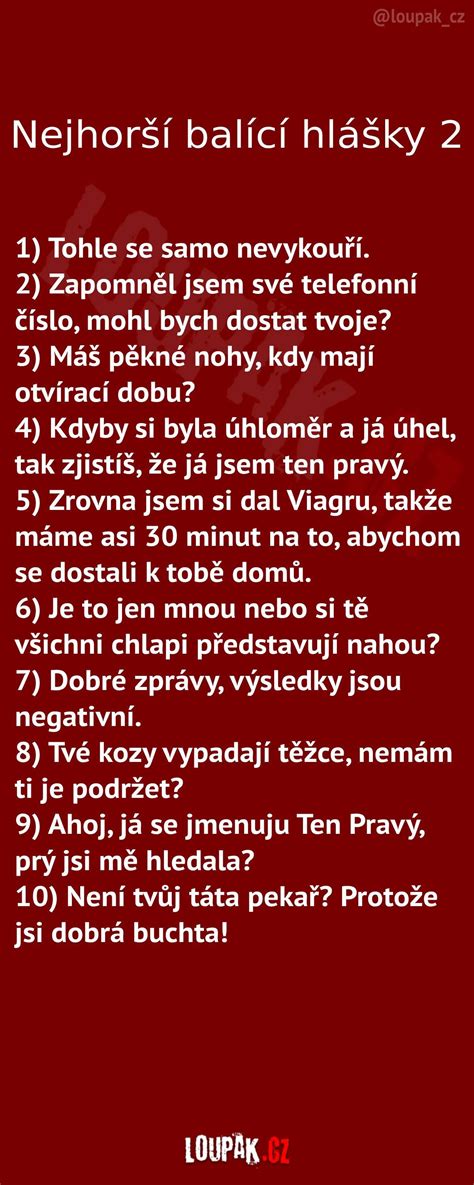 trapné balící hlášky|TOP 15: Nejhorší balící hlášky, které ženu odradí!